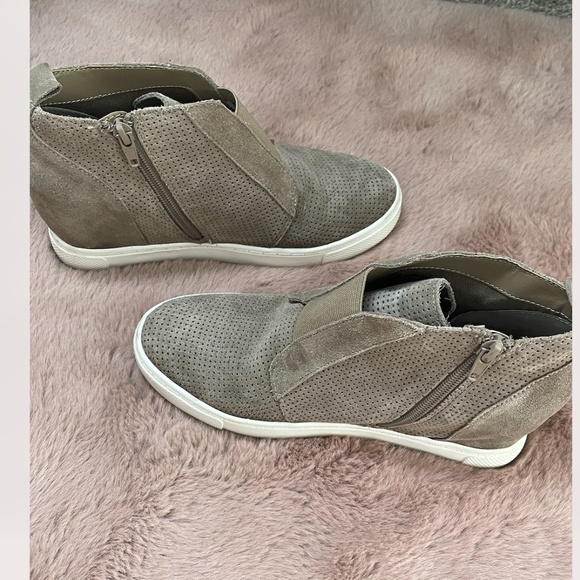 Zip Up Wedge Hipster Hippie Artsy Chic Glam Party Streetwear Hip Sneaker Heels - Picture 4 of 8